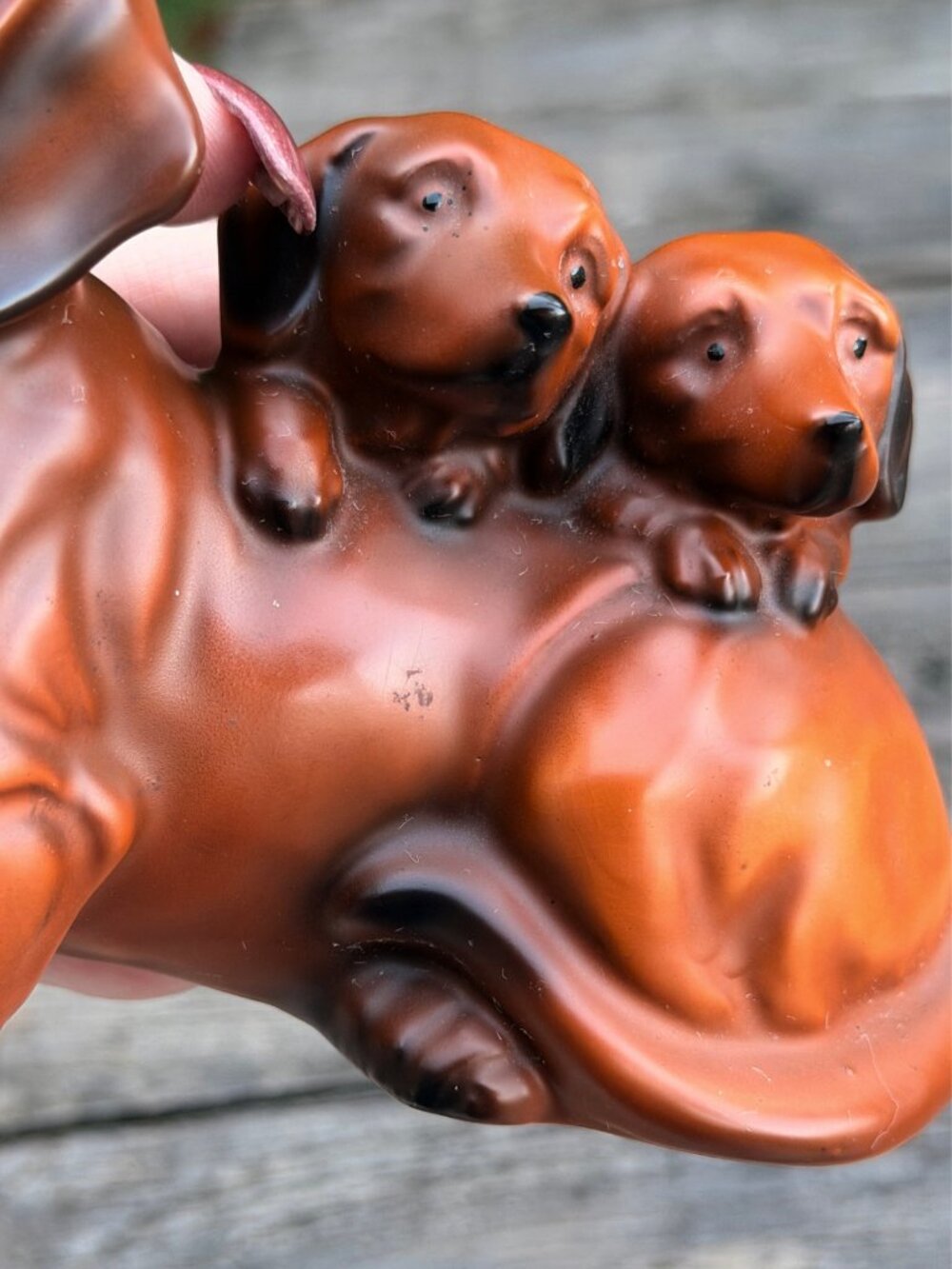Vintage Kimco Dachshund Dog and Puppies Family Japan MCM Weiner Dog - Picture 11 of 14